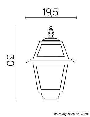 Klosz do lampy zewnętrznej WITRAŻ - K 1018 N - SU-MA - obrazek 2