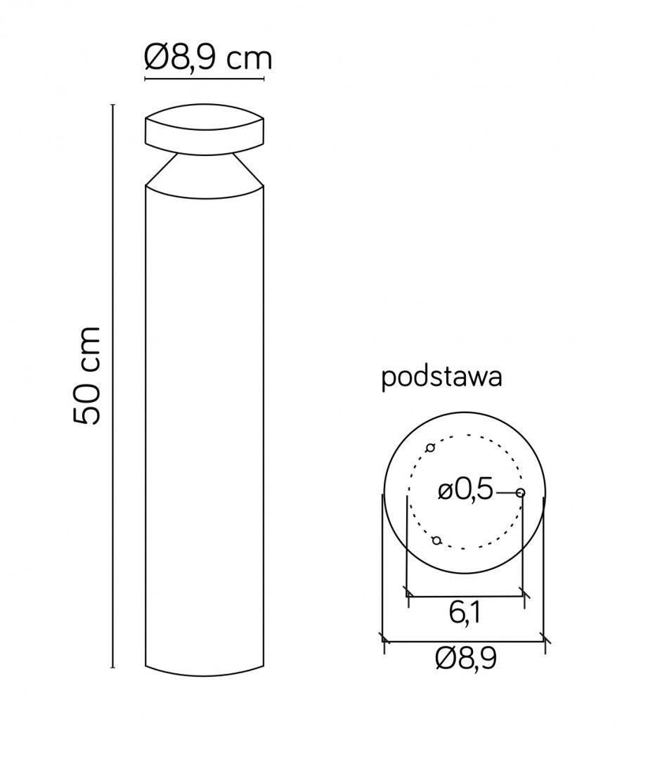 Lampa stojąca zewnętrzna DELTA DL-500 - SU-MA - obrazek 5