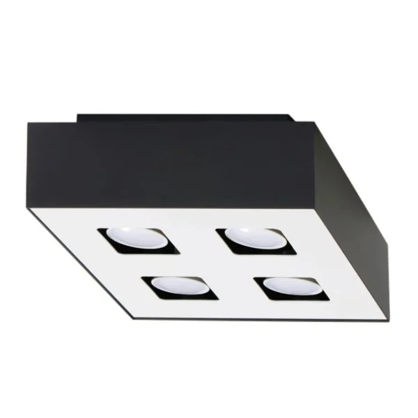 Plafon MONO 4 czarny SL.0073 - Sollux