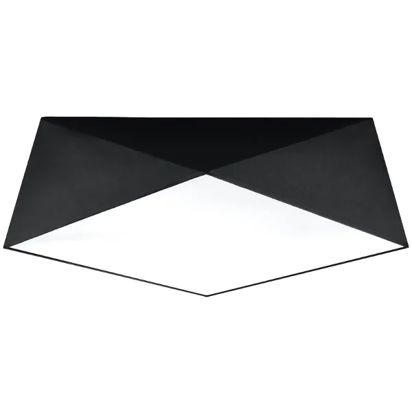 Plafon HEXA 45 czarny SL.0693 - Sollux
