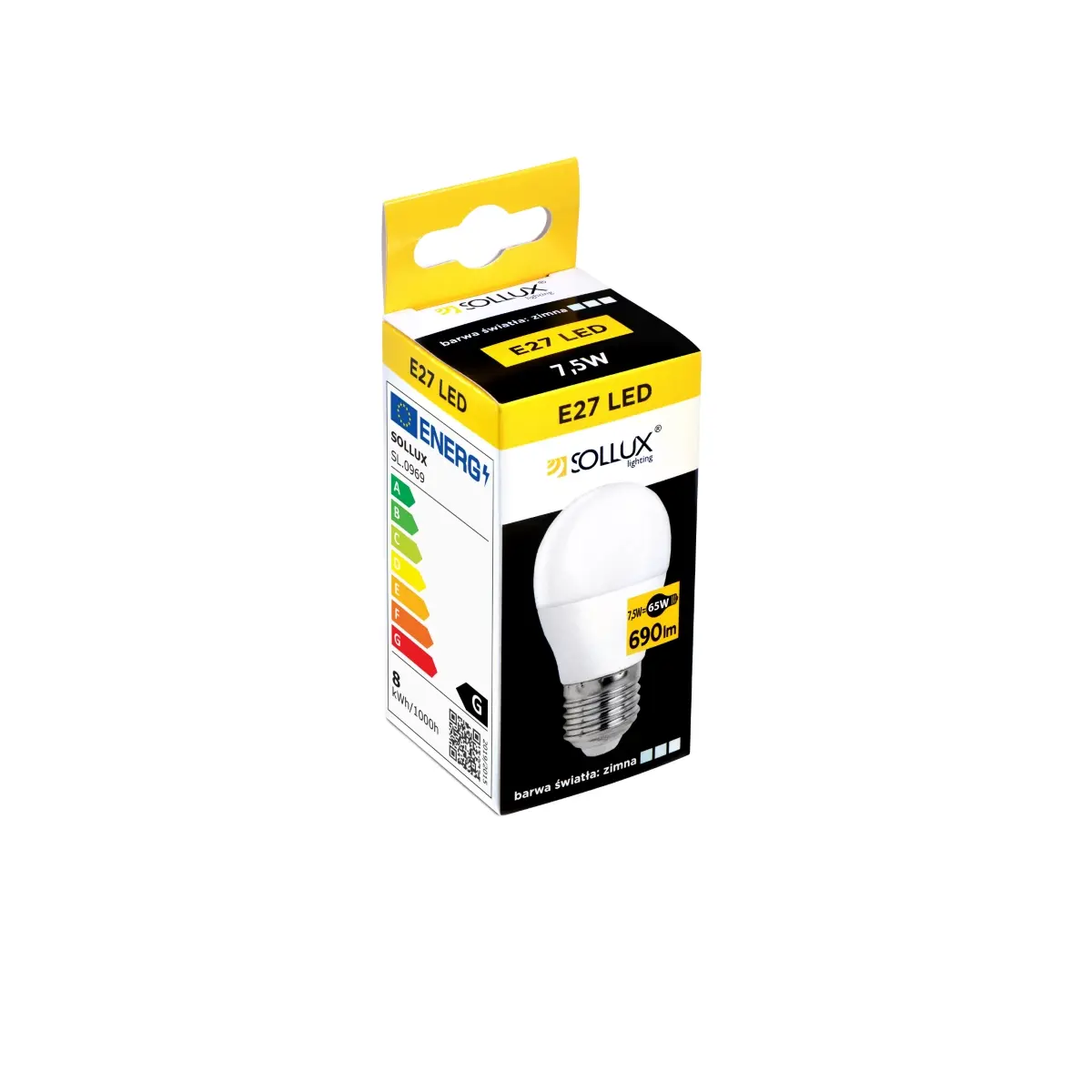 Żarówka LED E27 4000K 7,5W 690lm SL.0969 - Sollux - obrazek 3