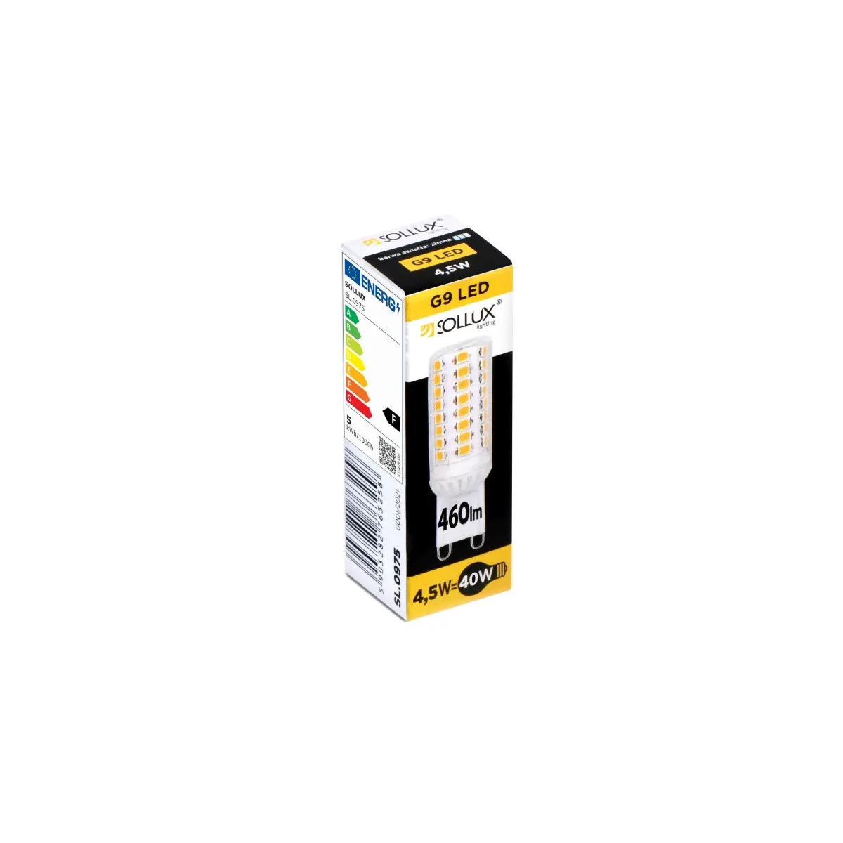 Żarówka LED G9 4000K 4,5W 460lm SL.0975 - Sollux - obrazek 3