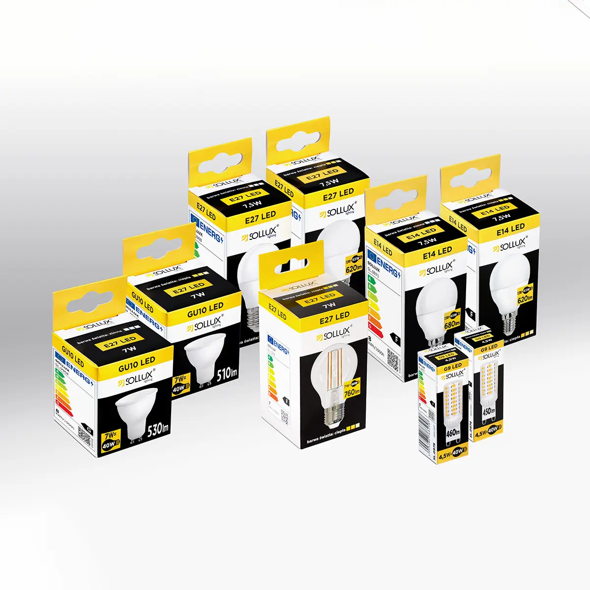 Żarówka LED E27 3000K 7W 760lm SL.1208 - Sollux - obrazek 5