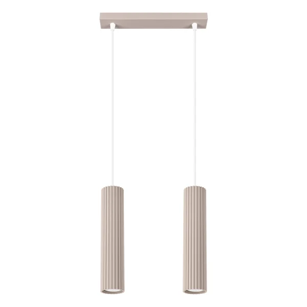 Lampa wisząca KARBON 2 taupe SL.1773 - Sollux