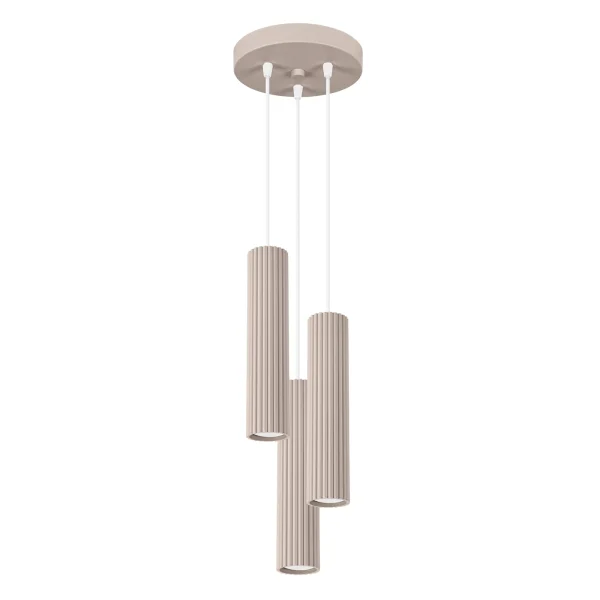 Lampa wisząca KARBON 3P taupe SL.1775 - Sollux
