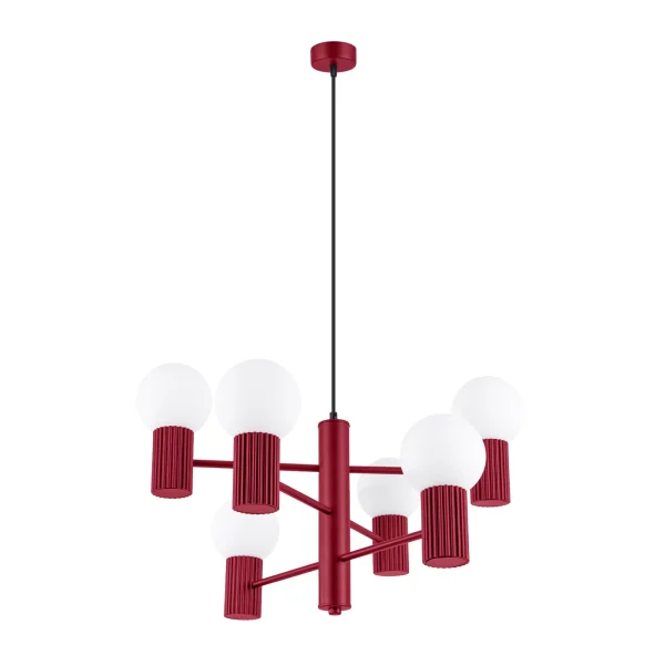 Żyrandol HALO 6 burgund SL.1837 - Sollux