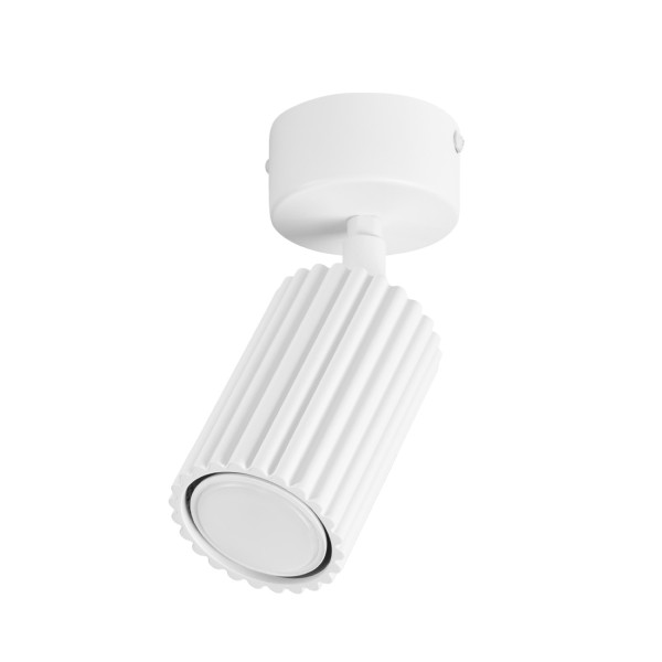 Plafon aluminiowy biały 1-punktowy KARBON 1 SL.1911 - Sollux Lighting