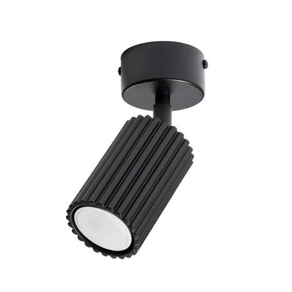 Plafon aluminiowy czarny regulowany 18cm KARBON 1 z serii KARBON SL.1913 - Sollux Lighting