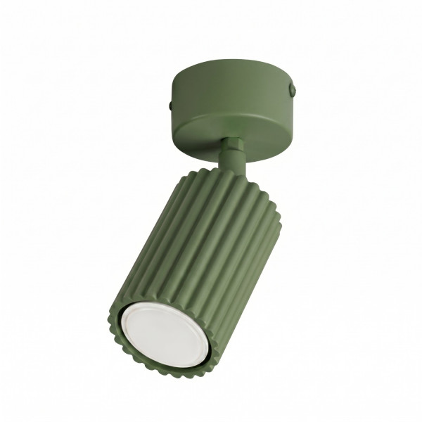 Plafon aluminiowy oliwkowy regulowany 18cm KARBON 1 SL.1915 - Sollux Lighting