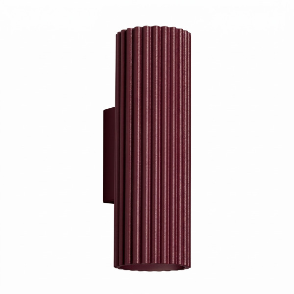 Kinkiet aluminiowy burgundowy 2-punktowy 20cm z serii KARBON SL.1926 - Sollux Lighting