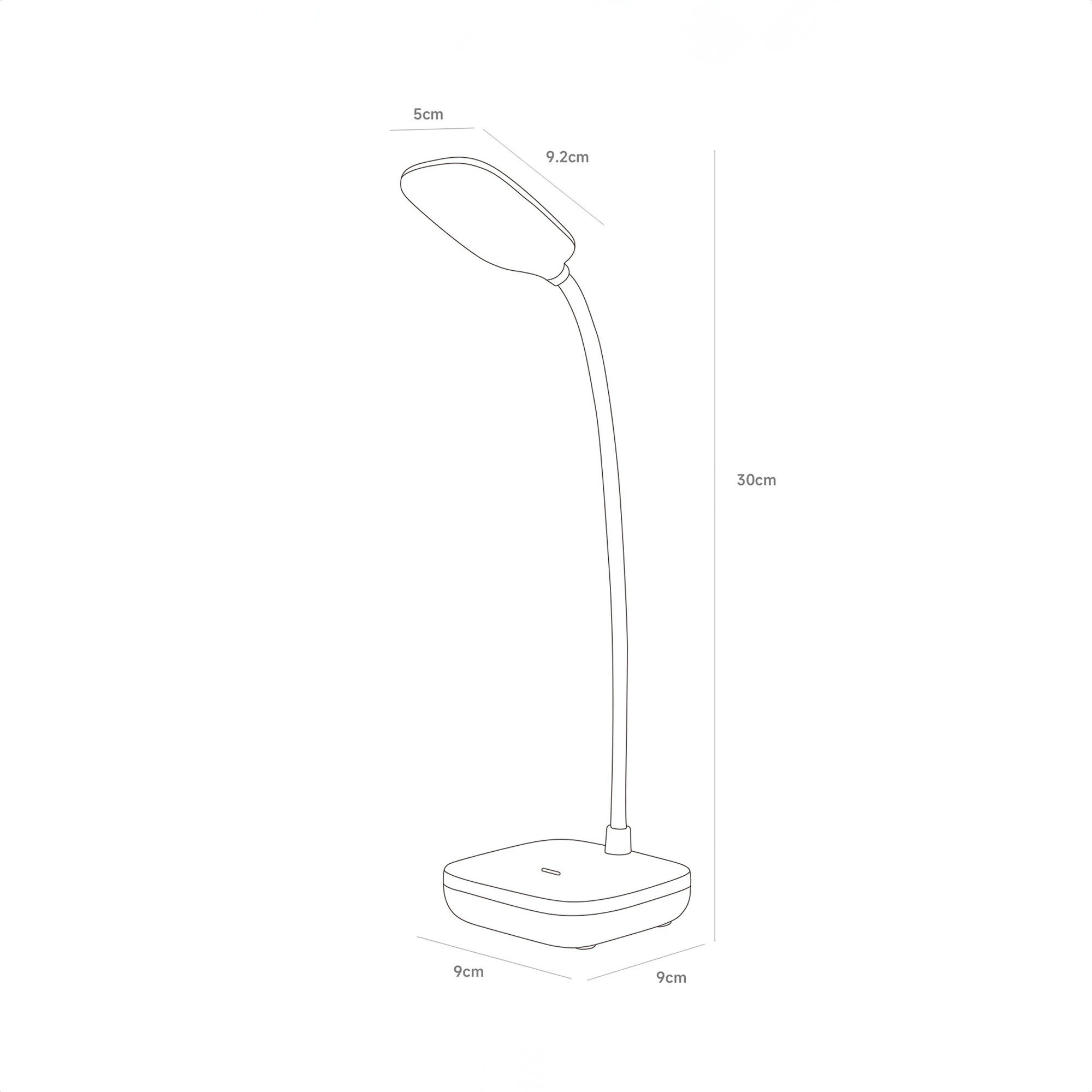Lampa biurkowa czarna 1961-BK - Zuma Line - obrazek 7