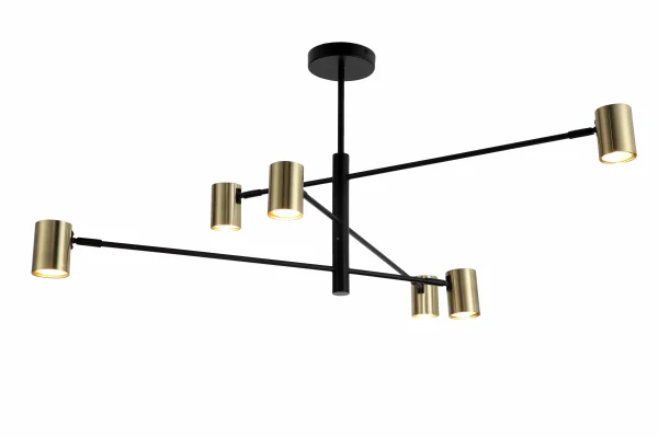 Lampa wisząca PEDRO PEN4104-6GD+BK - Zuma Line