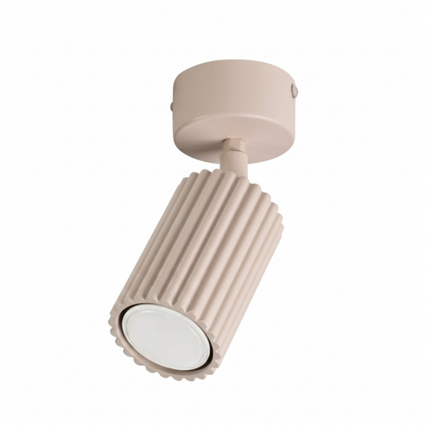 Plafon aluminiowy kwadratowy taupe 10cm z serii KARBON SL.2008 - Sollux Lighting