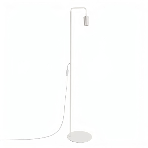 Lampa podłogowa aluminiowa biała 118cm z serii KARBON SL.2013 - Sollux Lighting