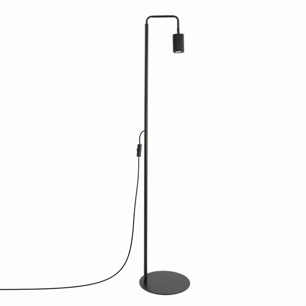 Lampa podłogowa aluminiowa czarna 160cm z serii KARBON SL.2015 - Sollux Lighting
