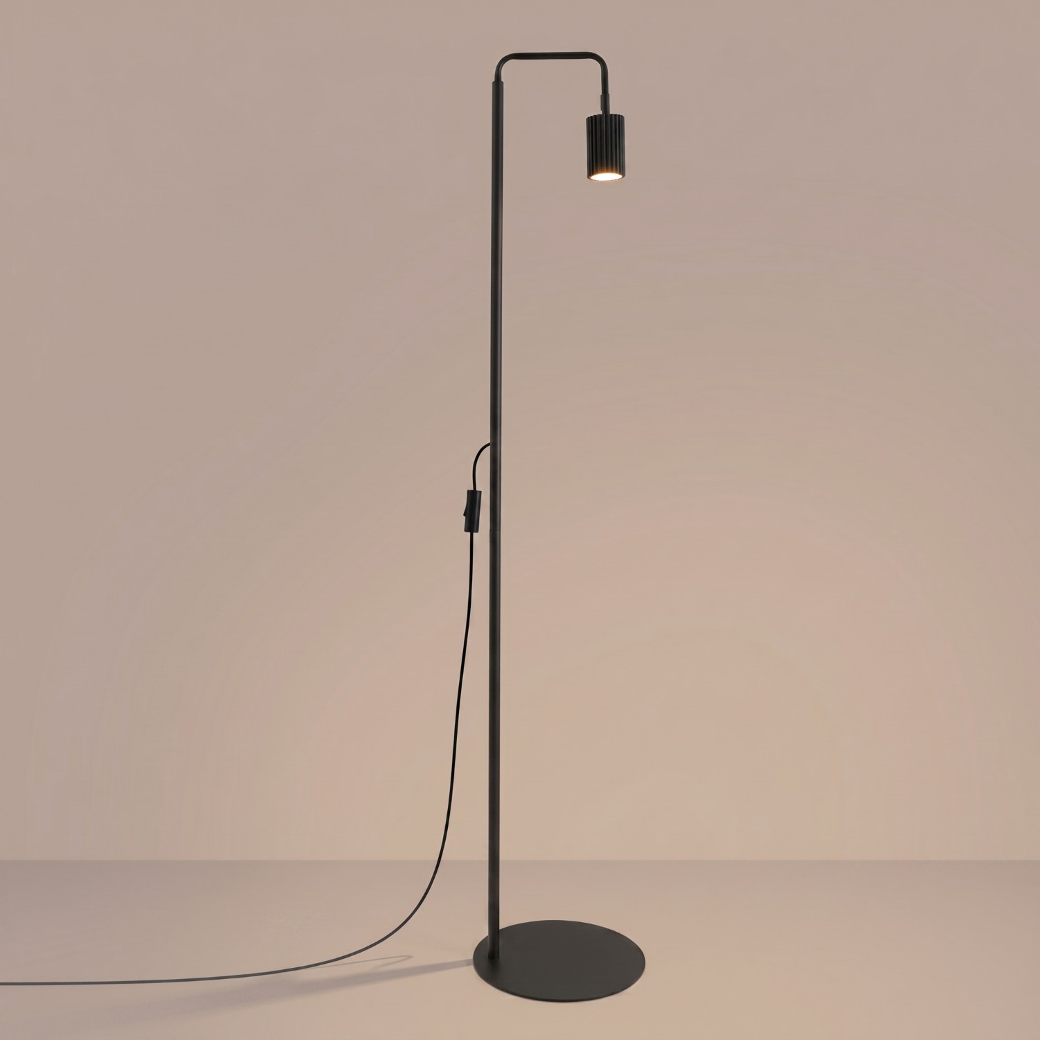 Lampa podłogowa aluminiowa czarna 160cm z serii KARBON SL.2015 - Sollux Lighting - obrazek 3