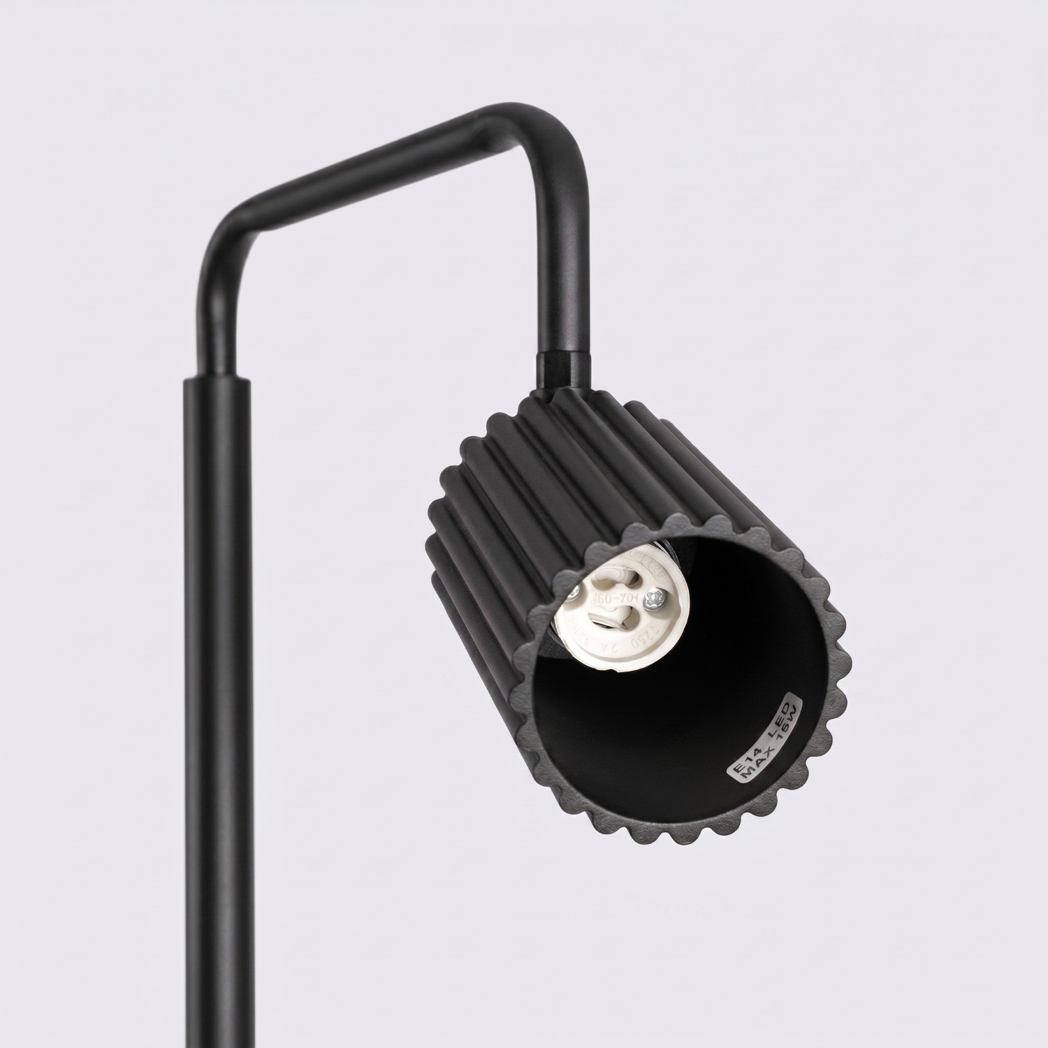 Lampa podłogowa aluminiowa czarna 160cm z serii KARBON SL.2015 - Sollux Lighting - obrazek 7