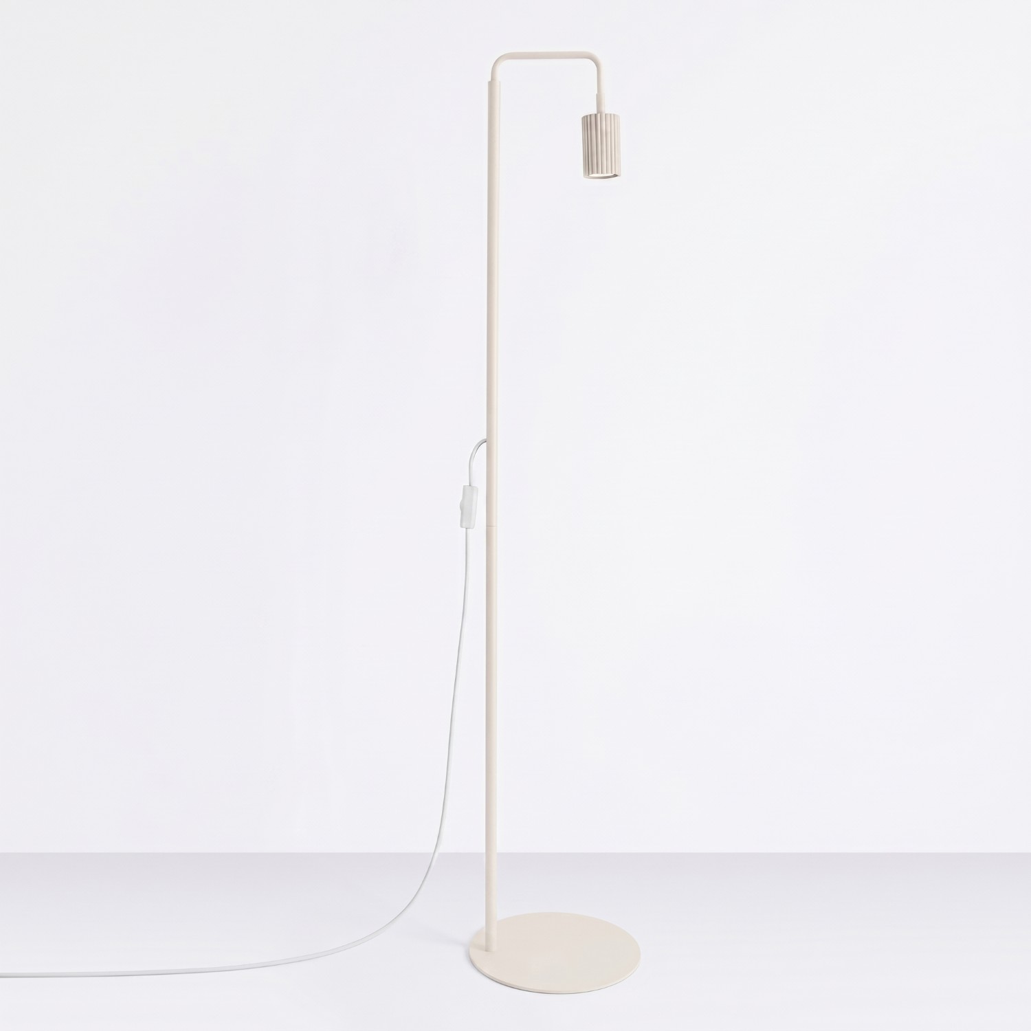 Lampa podłogowa aluminiowa beżowa 160cm z serii KARBON SL.2017 - Sollux Lighting - obrazek 2