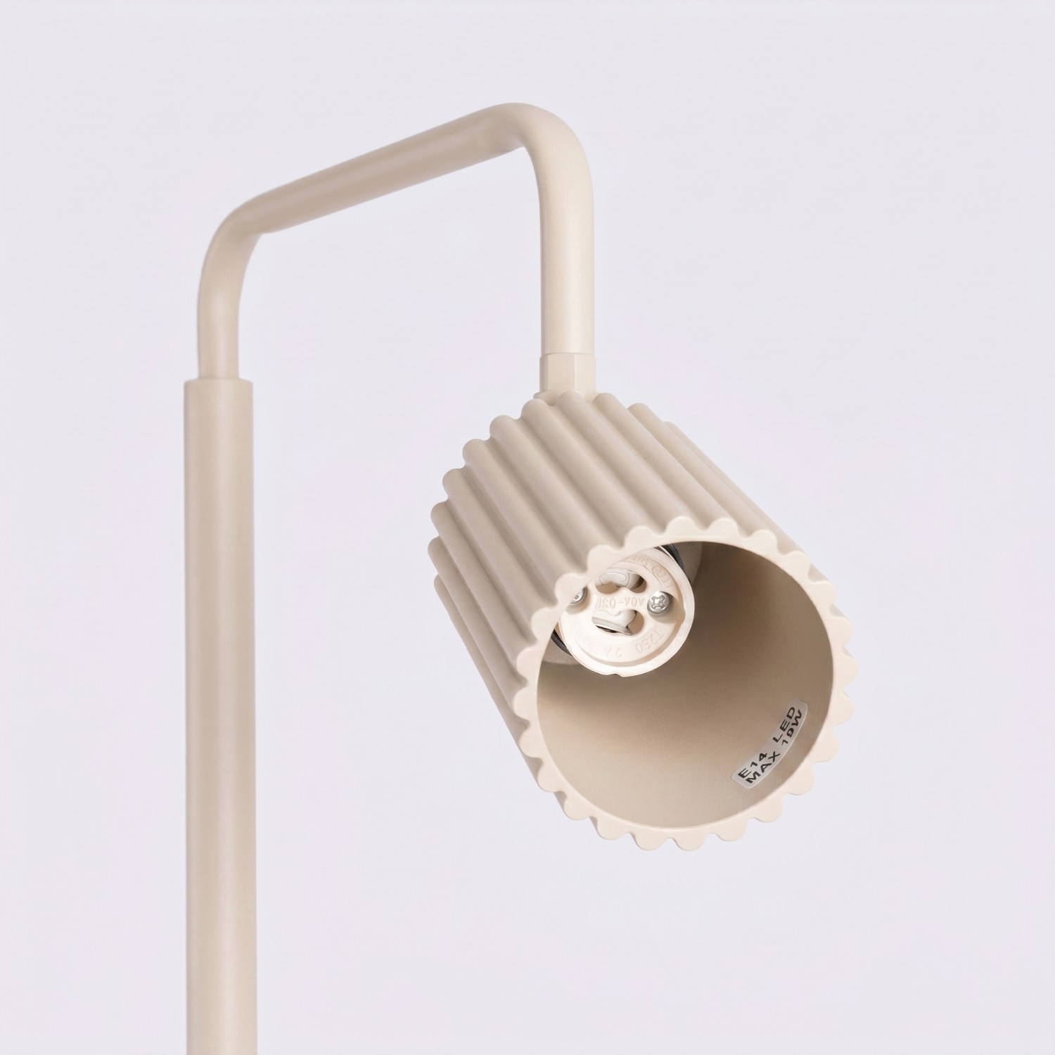 Lampa podłogowa aluminiowa beżowa 160cm z serii KARBON SL.2017 - Sollux Lighting - obrazek 7