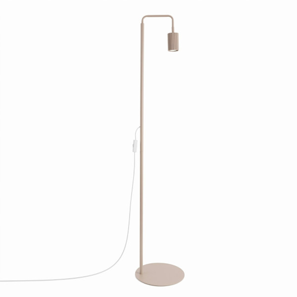 Lampa podłogowa aluminiowa taupe regulowana 160cm z serii KARBON SL.2019 - Sollux Lighting