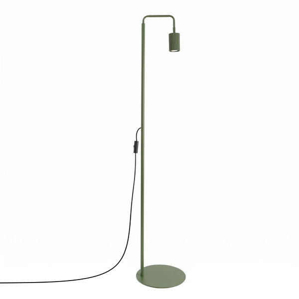 Lampa podłogowa aluminiowa zielona oliwka 160cm KARBON 1 SL.2025 - Sollux Lighting