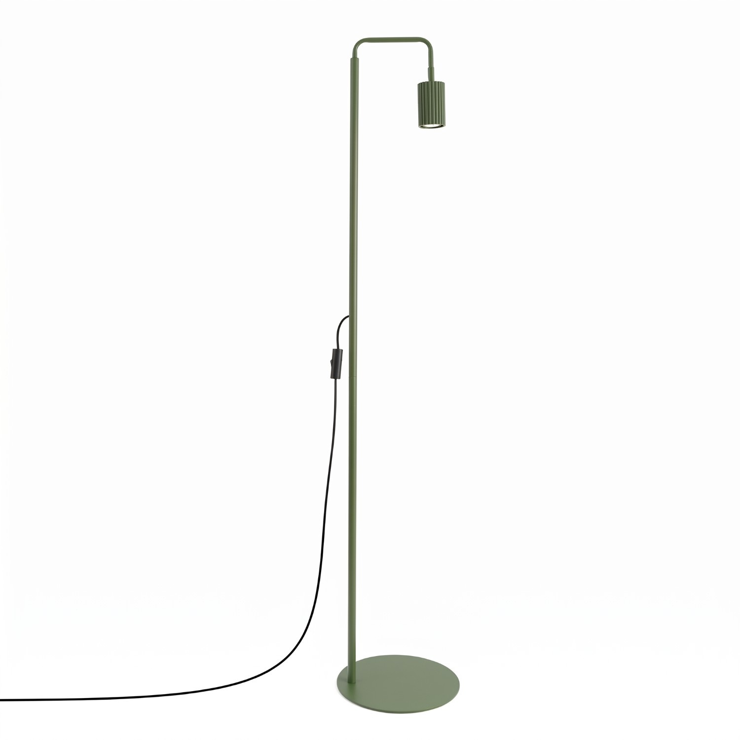 Lampa podłogowa aluminiowa zielona oliwka 160cm KARBON 1 SL.2025 - Sollux Lighting