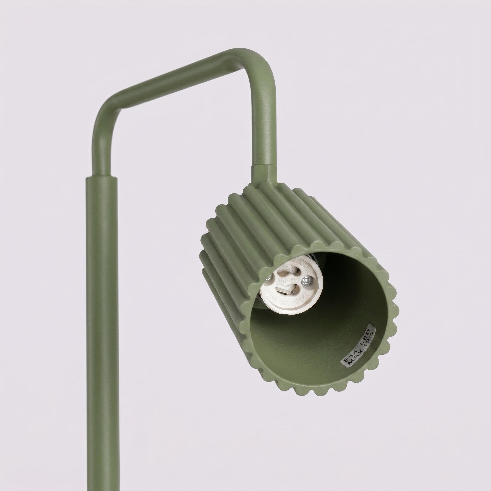 Lampa podłogowa aluminiowa zielona oliwka 160cm KARBON 1 SL.2025 - Sollux Lighting - obrazek 7