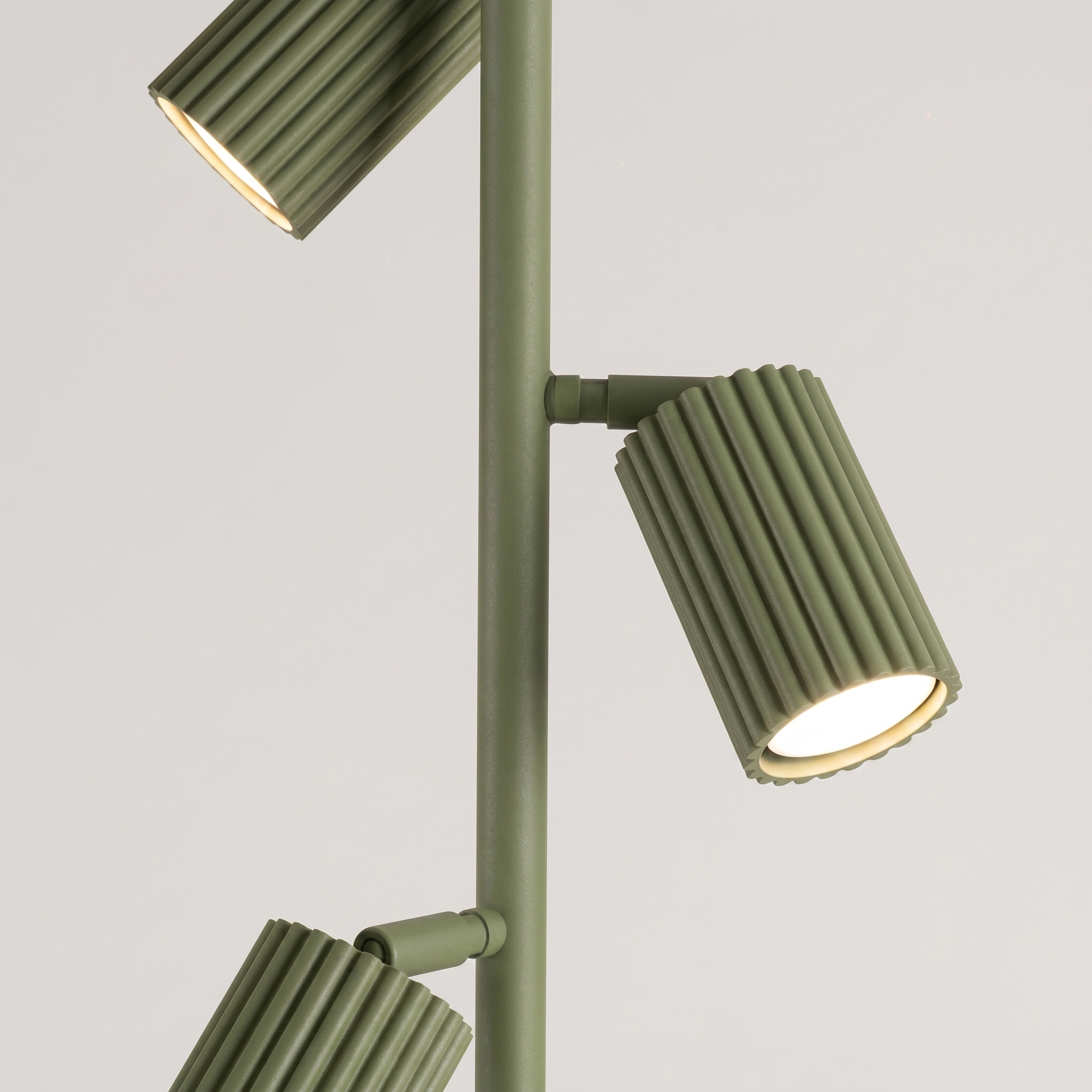 Lampa podłogowa aluminiowa oliwkowa 3-punktowa KARBON 3 SL.2026 - Sollux Lighting - obrazek 4