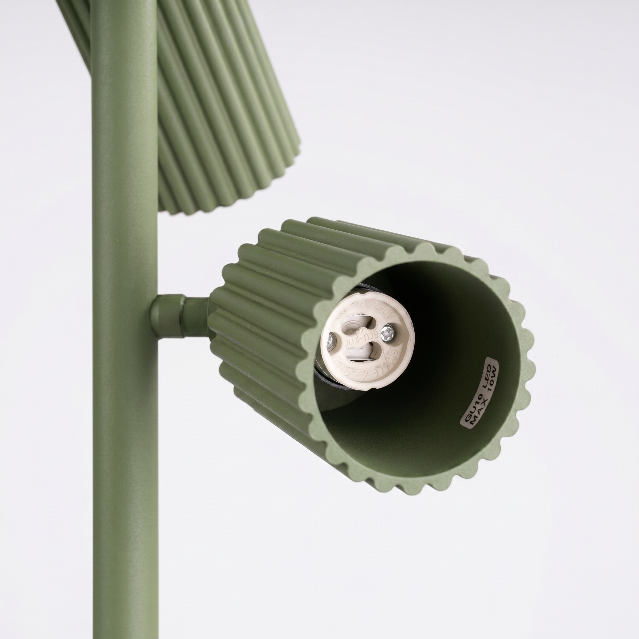 Lampa podłogowa aluminiowa oliwkowa 3-punktowa KARBON 3 SL.2026 - Sollux Lighting - obrazek 7
