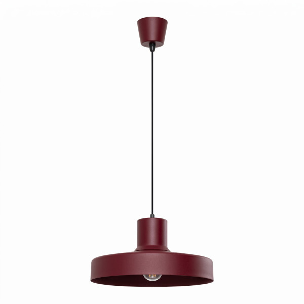 Lampa wisząca stalowa burgundowa 35cm 1-punktowa z serii BILO SL.2052 - Sollux Lighting