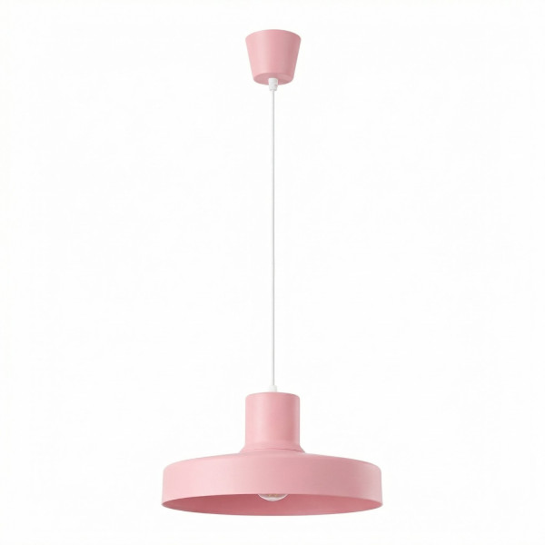 Lampa wisząca stalowa różowa kula 35cm BILO SL.2054 - Sollux Lighting