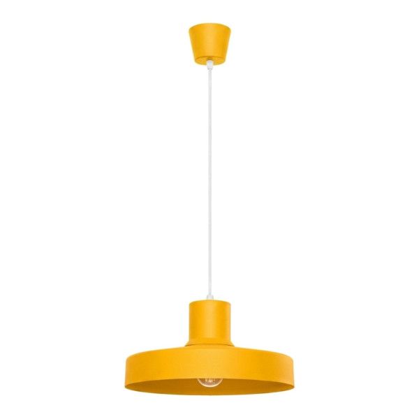 Lampa wisząca stalowa kula żółta 35cm z serii BILO SL.2056 - Sollux Lighting