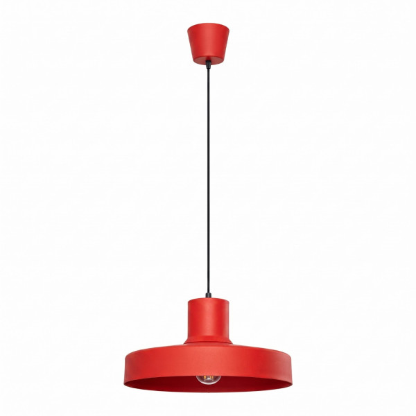 Lampa wisząca stalowa czerwona kula 35cm BILO SL.2057 - Sollux Lighting