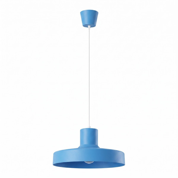 Lampa wisząca stalowa błękitna kula 35cm z serii BILO SL.2059 - Sollux Lighting