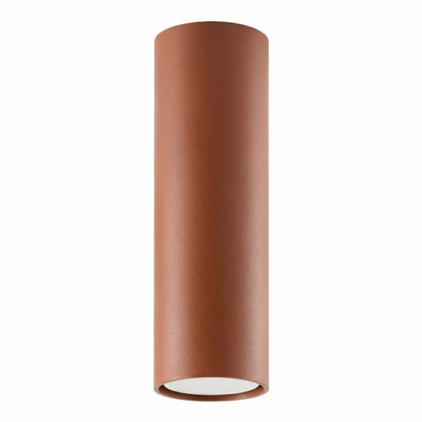 Plafon stalowy prostokątny ochra czerwona 20cm z serii LAGOS SL.2074 - Sollux Lighting