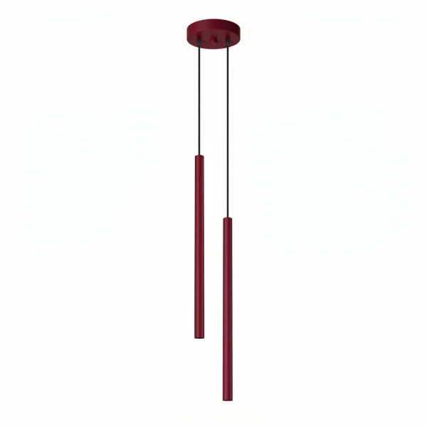 Lampa wisząca stalowa burgundowa 2-punktowa PASTELO 2 z serii PASTELO SL.2122 - Sollux Lighting