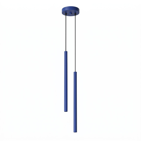 Lampa wisząca stalowa ultramaryna 2-punktowa z serii PASTELO SL.2126 - Sollux Lighting