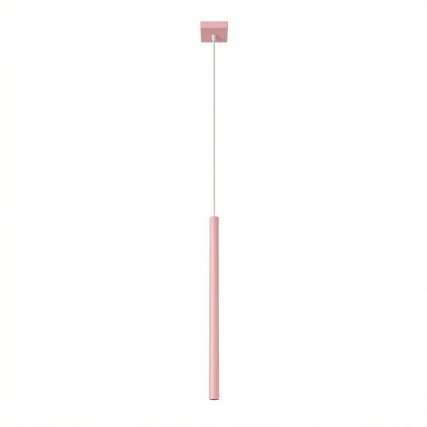Lampa wisząca stalowa różowa 1-punktowa z serii PASTELO SL.2129 - Sollux Lighting