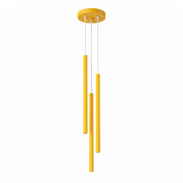 Lampa wisząca stalowa żółta 3-punktowa PASTELO 3P SL.2139 - Sollux Lighting