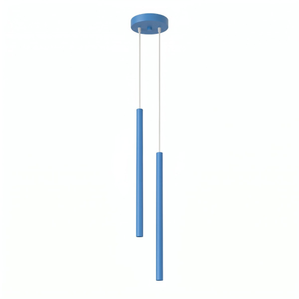 Lampa wisząca stalowa błękitna 2-punktowa PASTELO 2 SL.2150 - Sollux Lighting