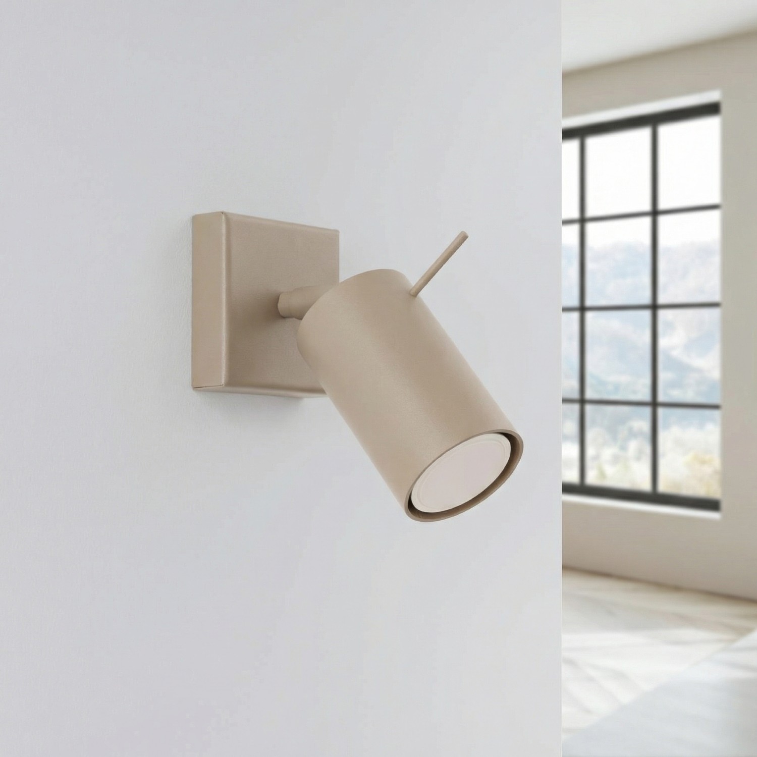 Kinkiet stalowy taupe prostokątny 16cm RING SL.2153 - Sollux Lighting - obrazek 2