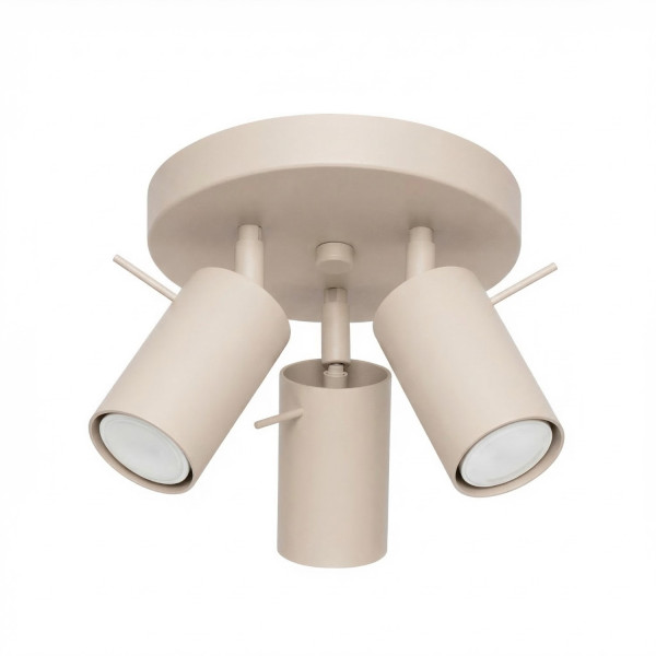 Plafon stalowy taupe 3-punktowy RING z serii RING SL.2156 - Sollux Lighting
