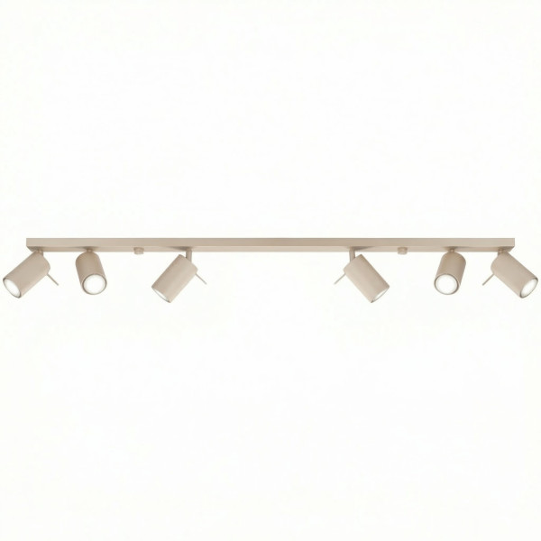 Plafon stalowy podłużny taupe 6-punktowy RING z serii RING SL.2158 - Sollux Lighting