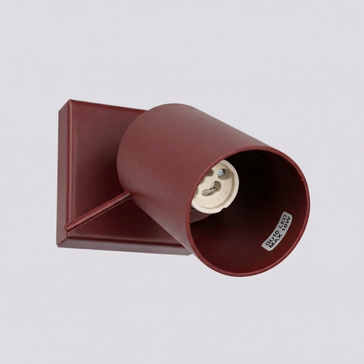 Kinkiet stalowy burgundowy regulowany 8cm RING SL.2159 - Sollux Lighting - obrazek 4