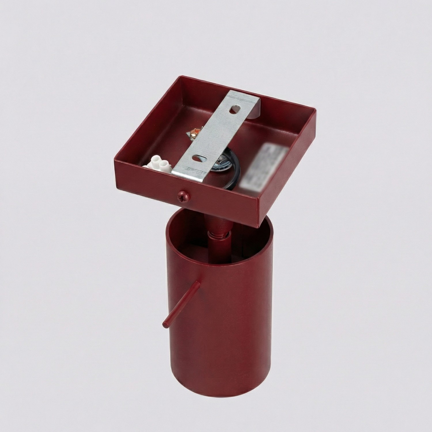 Kinkiet stalowy burgundowy regulowany 8cm RING SL.2159 - Sollux Lighting - obrazek 6