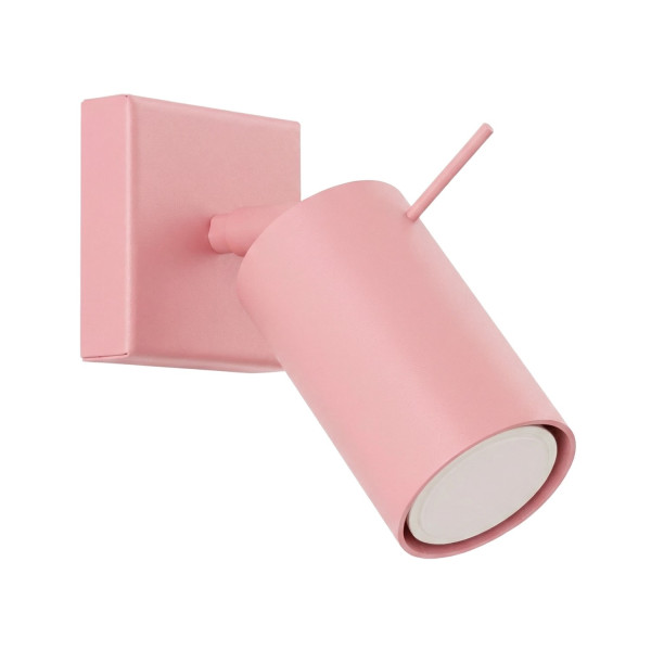 Kinkiet stalowy różowy 1-punktowy RING SL.2171 - Sollux Lighting