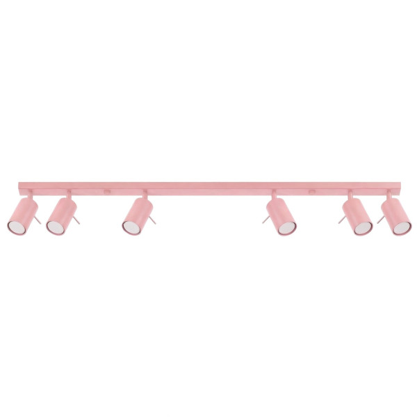 Plafon stalowy różowy 6-punktowy 118cm RING 6L SL.2176 - Sollux Lighting