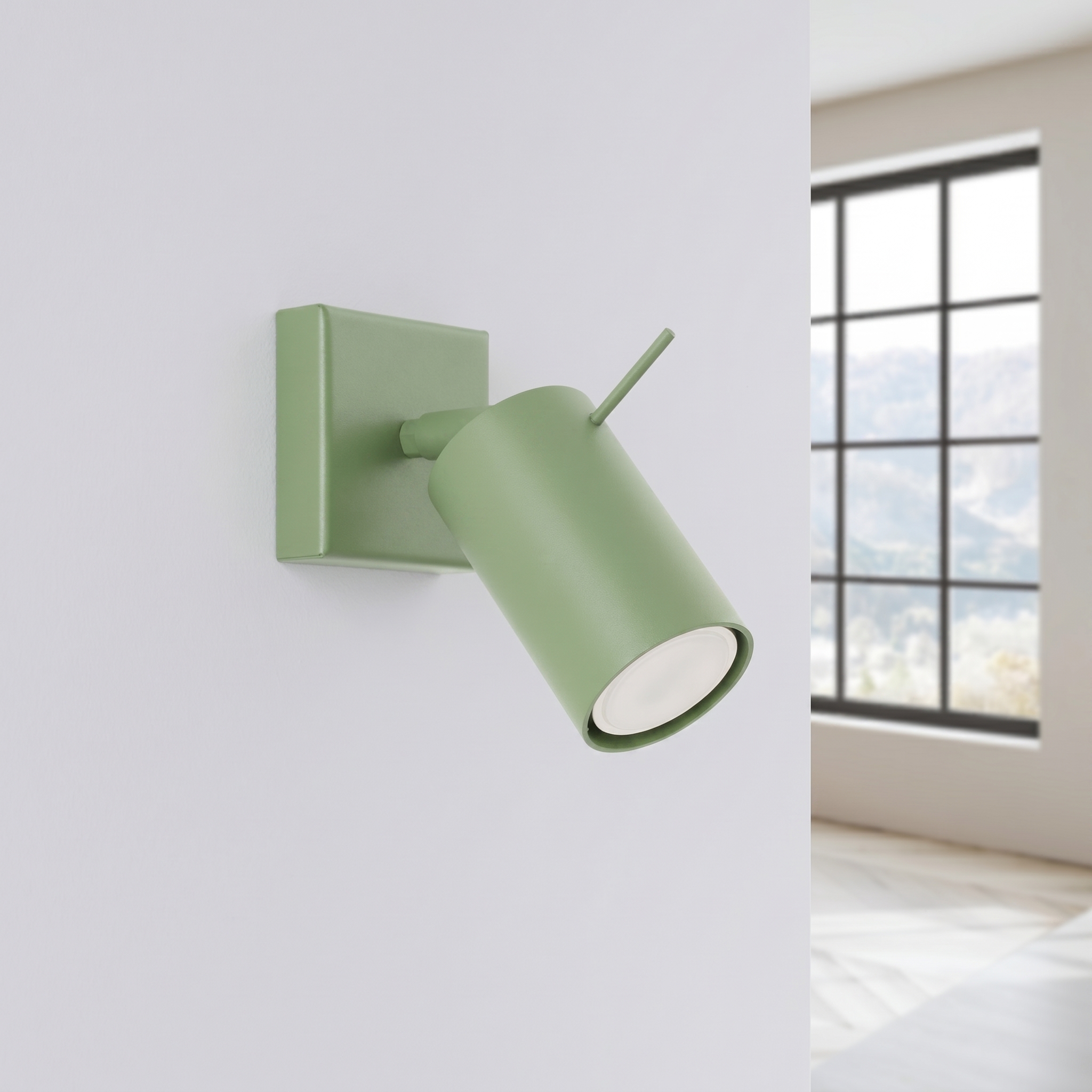 Kinkiet stalowy szałwiowy regulowany 16cm RING SL.2177 - Sollux Lighting - obrazek 2