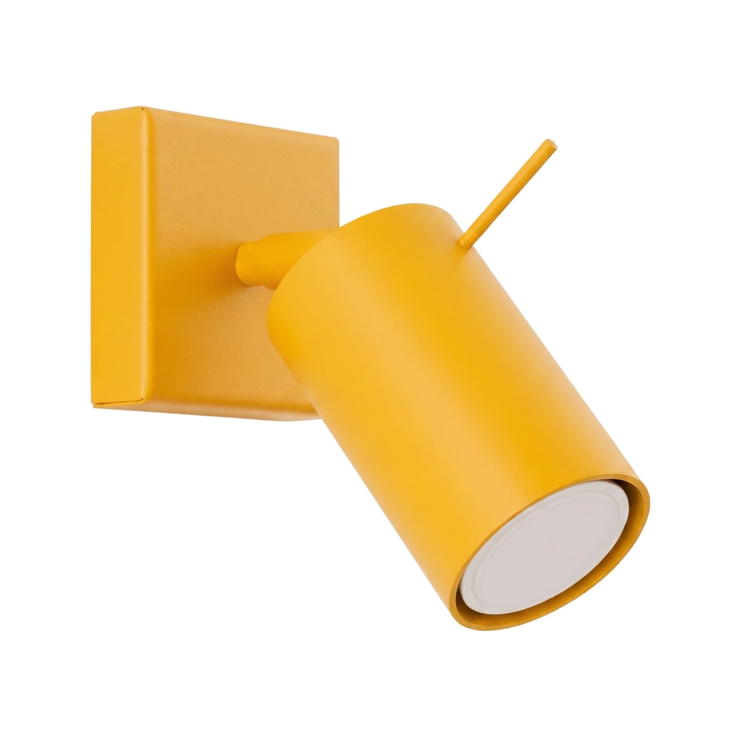 Kinkiet stalowy kulisty żółty 16cm z serii RING SL.2183 - Sollux Lighting