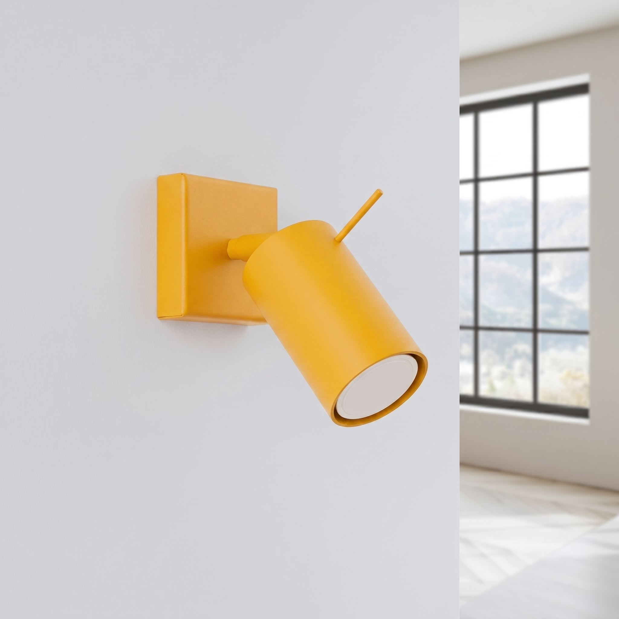 Kinkiet stalowy kulisty żółty 16cm z serii RING SL.2183 - Sollux Lighting - obrazek 2